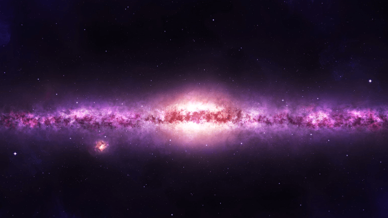 Trip To A Purple Galaxy - Shape your computer beautifully