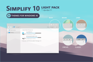 Simplify 10 Light – Windows 10 Theme Pack – WINDOWSCUSTOMIZATION.com