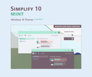 Simplify 10 Mint – Windows 10 Theme – WINDOWSCUSTOMIZATION.com